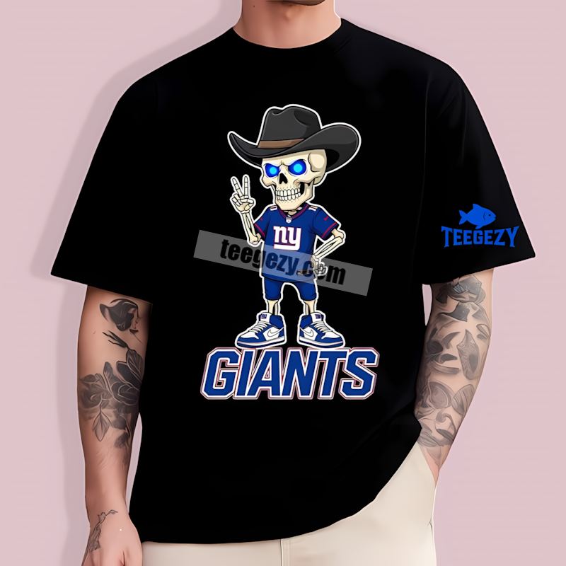 New York Giants Skeleton Cowboy Fan T-Shirt New York Giants Skeleton Cowboy Fan T-Shirt