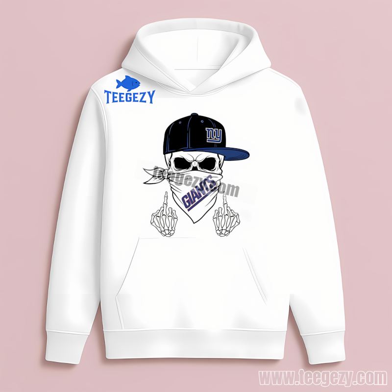New York Giants Skull Bandana Fan Hoodie New York Giants Skull Bandana Fan Hoodie