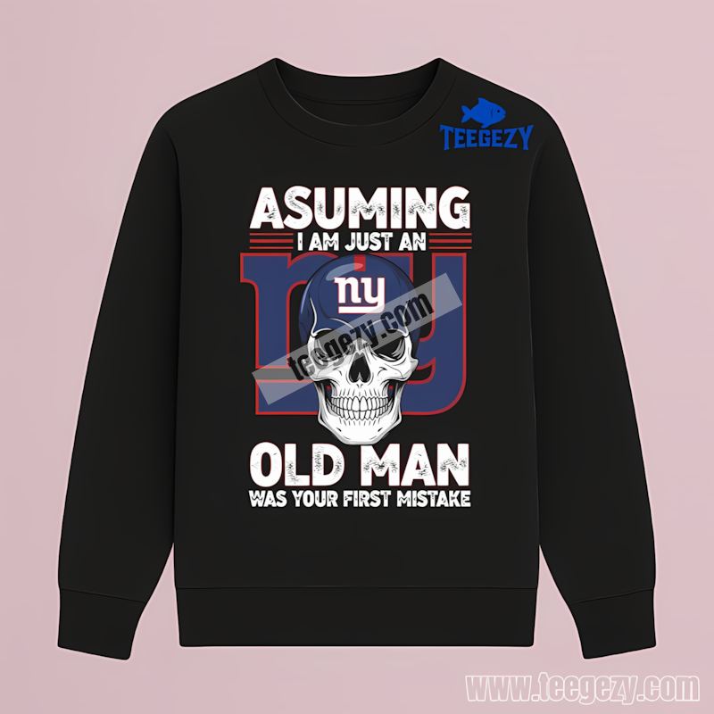 New York Giants Skull Classic Fan Long Sleeve For Men New York Giants Skull Classic Fan Long Sleeve For Men