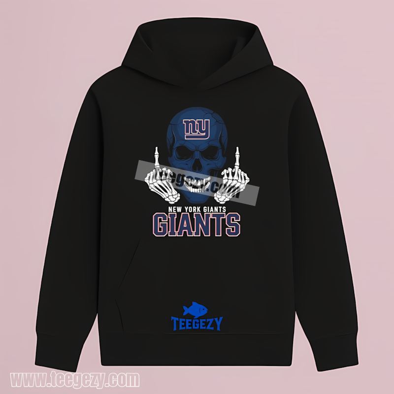 New York Giants Skull Middle Finger Fan Hoodie New York Giants Skull Middle Finger Fan Hoodie