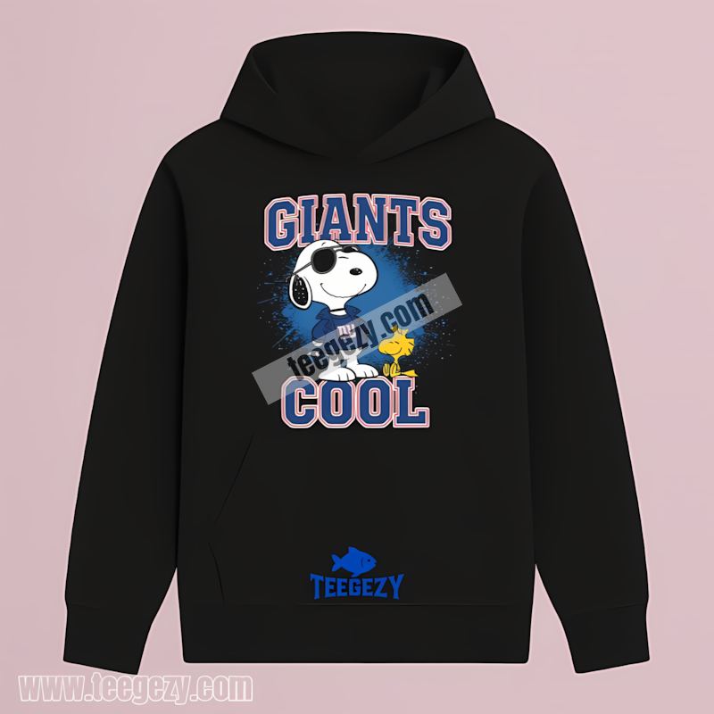 New York Giants Snoopy Cool Fan Hoodie New York Giants Snoopy Cool Fan Hoodie