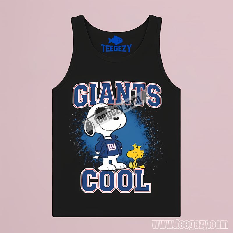 New York Giants Snoopy Cool Fan Tanktop New York Giants Snoopy Cool Fan Tanktop