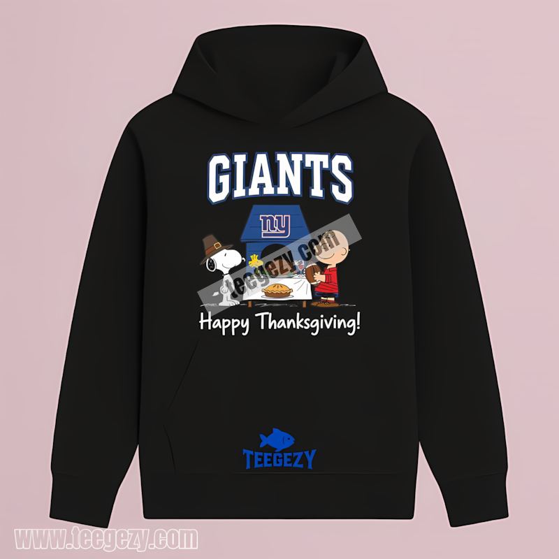 New York Giants Snoopy Thanksgiving Fan Hoodie New York Giants Snoopy Thanksgiving Fan Hoodie