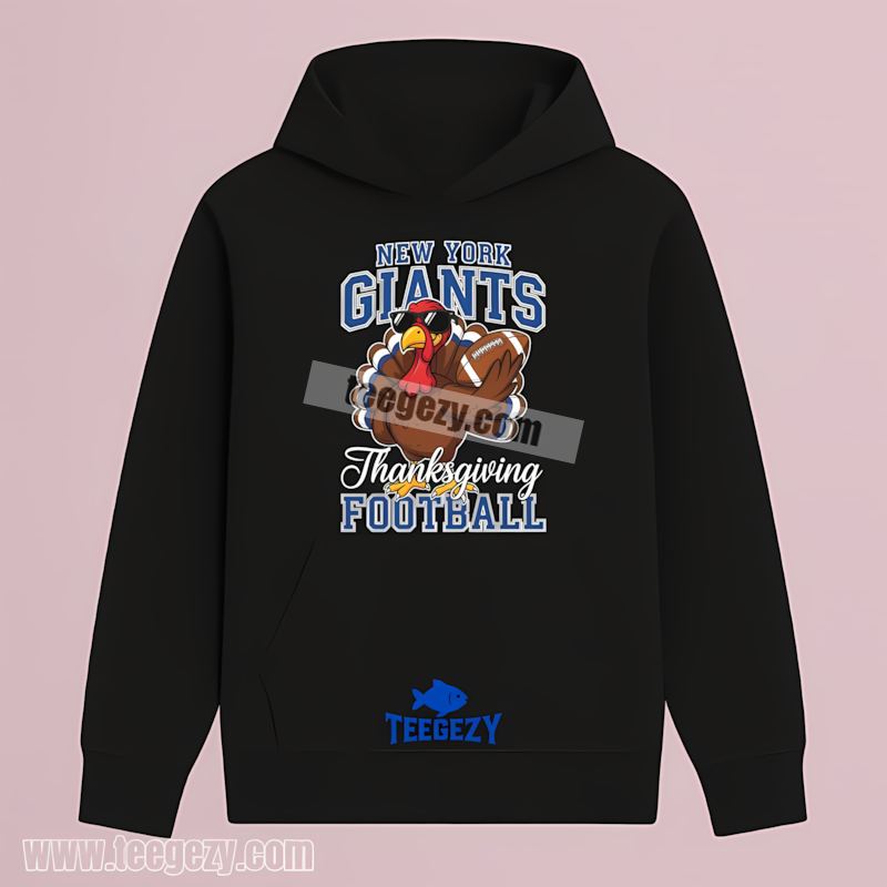 New York Giants Thanksgiving Turkey Short Sleeve Hoodie New York Giants Thanksgiving Turkey Short Sleeve Hoodie