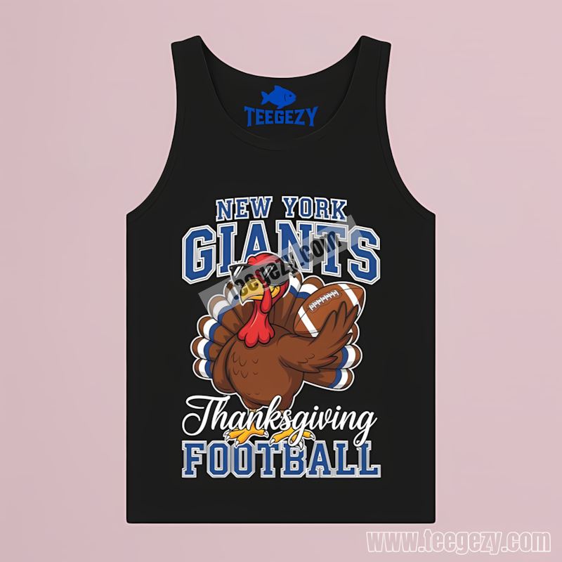 New York Giants Thanksgiving Turkey Short Sleeve Tanktop New York Giants Thanksgiving Turkey Short Sleeve Tanktop