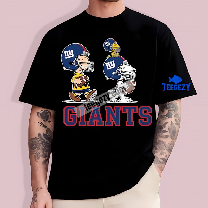 New York Giants Vintage Charlie Brown Snoopy TT-Shirt New York Giants Vintage Charlie Brown Snoopy TT-Shirt