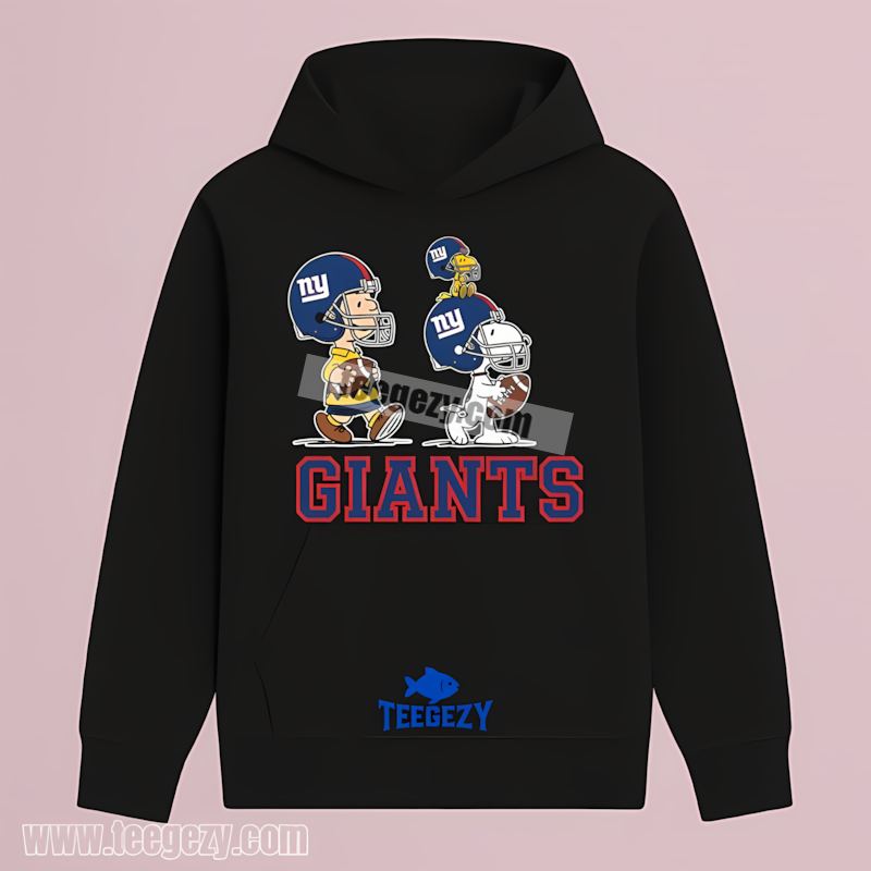 New York Giants Vintage Charlie Brown Snoopy THoodie New York Giants Vintage Charlie Brown Snoopy THoodie