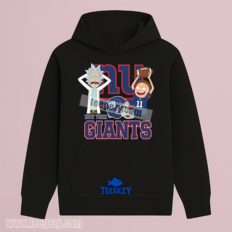 New York Giants Vs Rick And Morty Fan Hoodie New York Giants Vs Rick And Morty Fan Hoodie