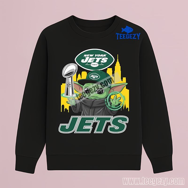 New York Jets Baby Yoda Super Bowl Cup Custom Long Sleeve New York Jets Baby Yoda Super Bowl Cup Custom Long Sleeve