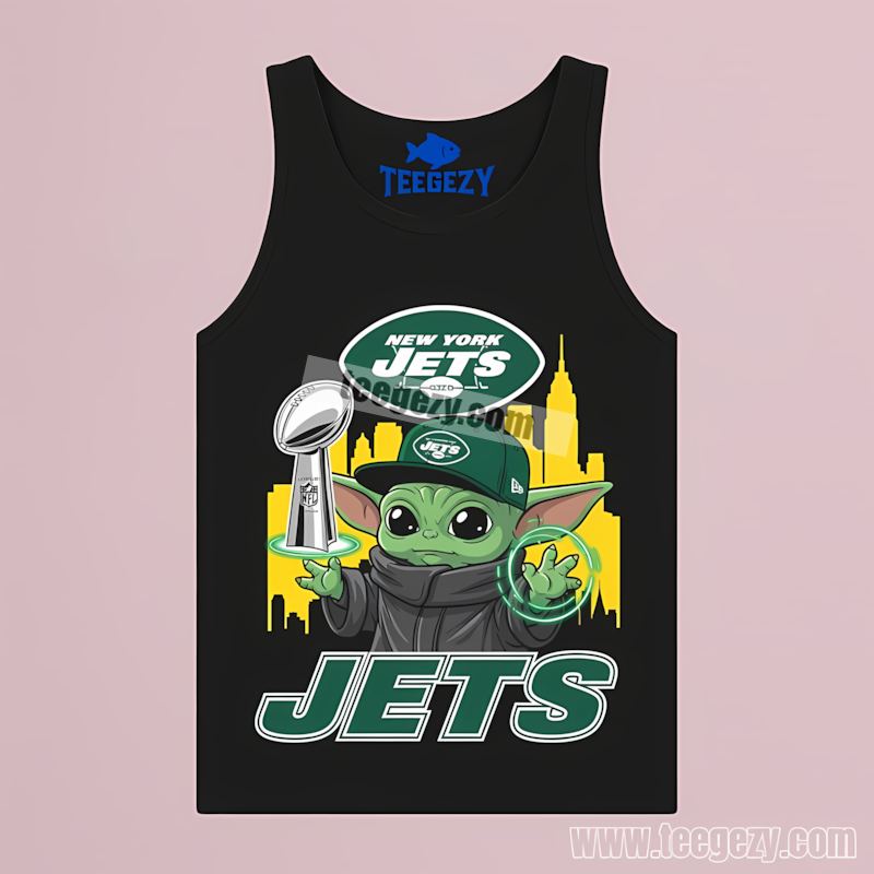 New York Jets Baby Yoda Super Bowl Cup Custom Tanktop New York Jets Baby Yoda Super Bowl Cup Custom Tanktop