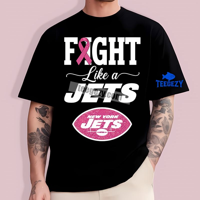 New York Jets Breast Cancer Awareness Fight Like Tee