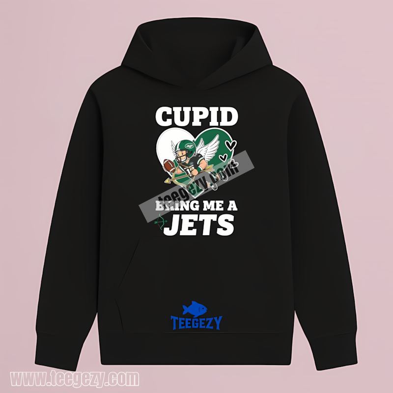 New York Jets Cupid Valentines Day THoodie New York Jets Cupid Valentines Day THoodie