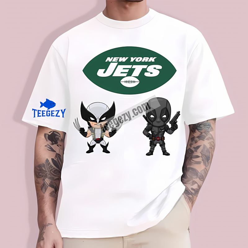 New York Jets Deadpool Wolverine Unisex Fan T-Shirt New York Jets Deadpool Wolverine Unisex Fan T-Shirt