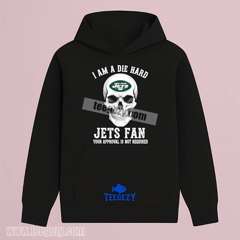 New York Jets Die Hard Fan Skull Casual Hoodie New York Jets Die Hard Fan Skull Casual Hoodie