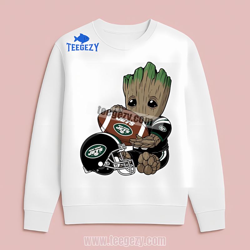 New York Jets Groot Womens Fan Long Sleeve New York Jets Groot Womens Fan Long Sleeve