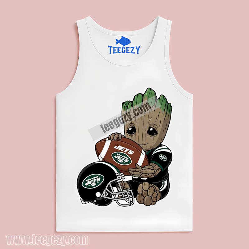 New York Jets Groot Womens Fan Tanktop New York Jets Groot Womens Fan Tanktop