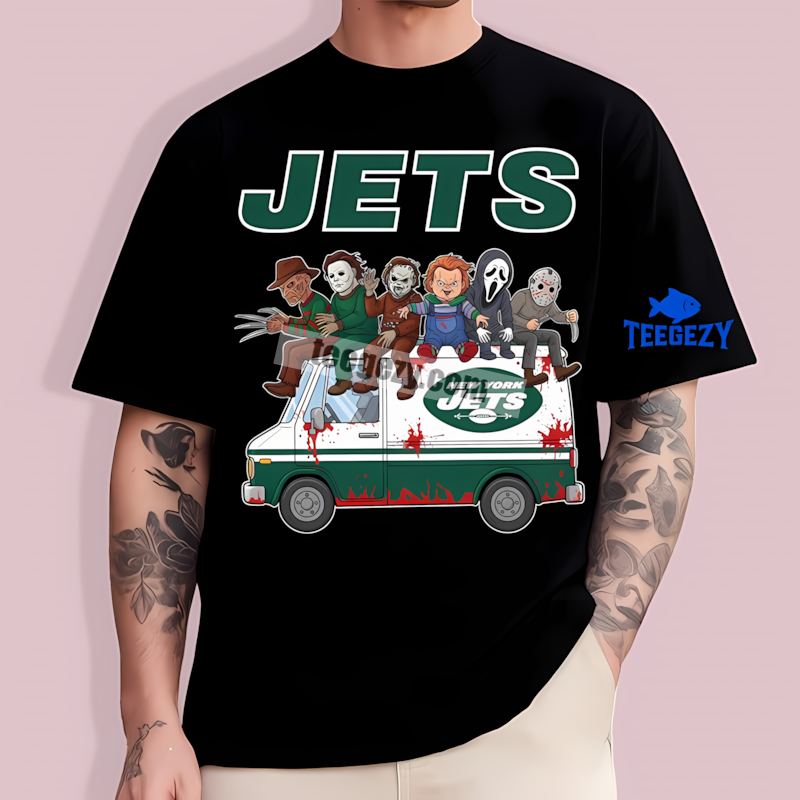New York Jets Halloween Characters Classic TT-Shirt New York Jets Halloween Characters Classic TT-Shirt