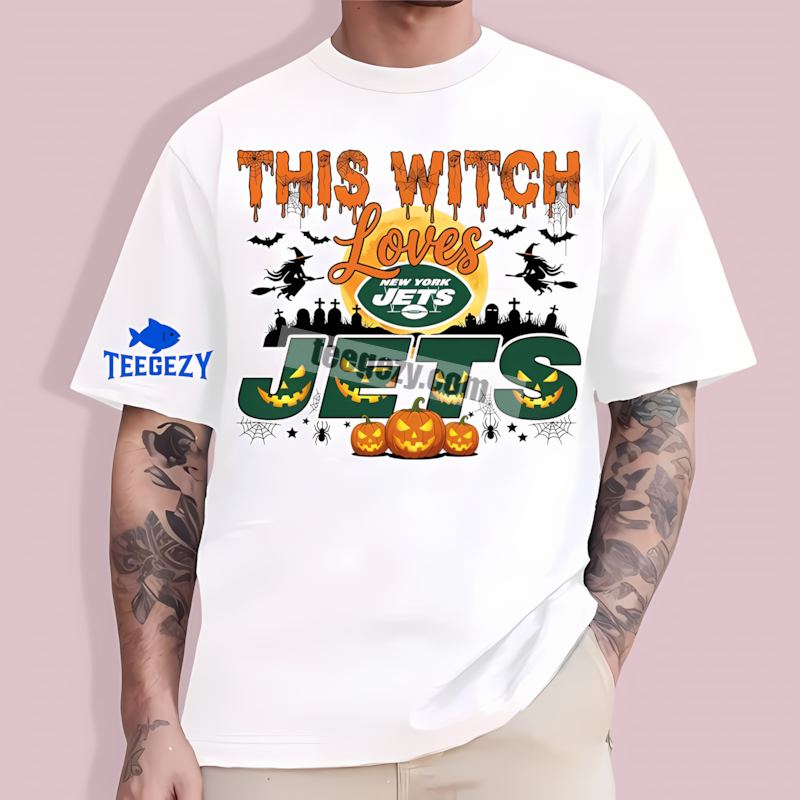 New York Jets Halloween TT-Shirt For Witch Fans New York Jets Halloween TT-Shirt For Witch Fans