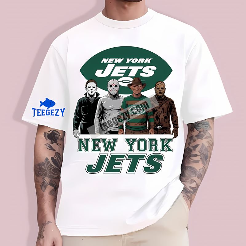 New York Jets Halloween Horror Killers Fan T-Shirt New York Jets Halloween Horror Killers Fan T-Shirt