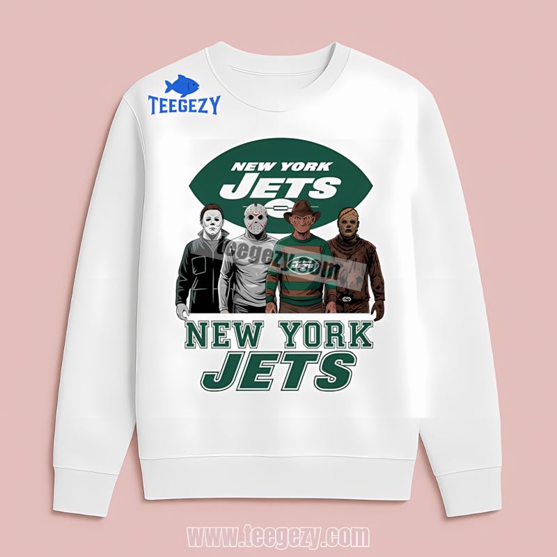 New York Jets Halloween Horror Killers Fan Long Sleeve New York Jets Halloween Horror Killers Fan Long Sleeve