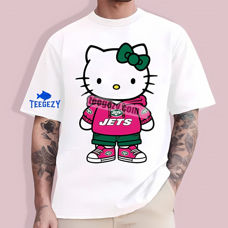 New York Jets Hello Kitty Fan T-Shirt New York Jets Hello Kitty Fan T-Shirt