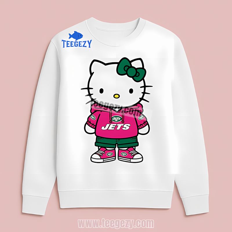 New York Jets Hello Kitty Fan Long Sleeve New York Jets Hello Kitty Fan Long Sleeve
