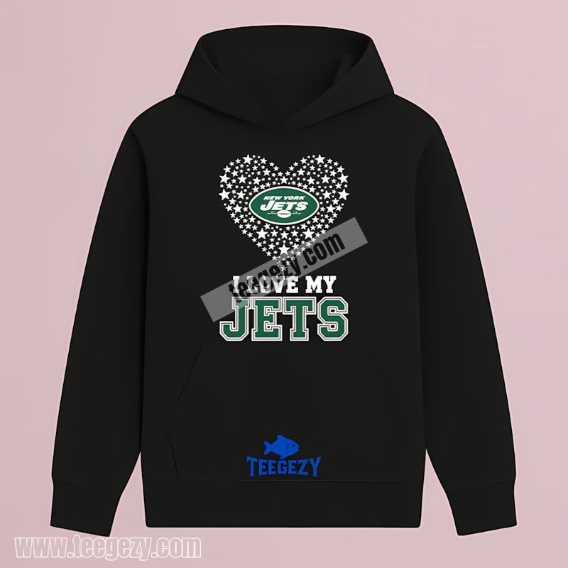 New York Jets I Love My Jets Heart Fan THoodie New York Jets I Love My Jets Heart Fan THoodie