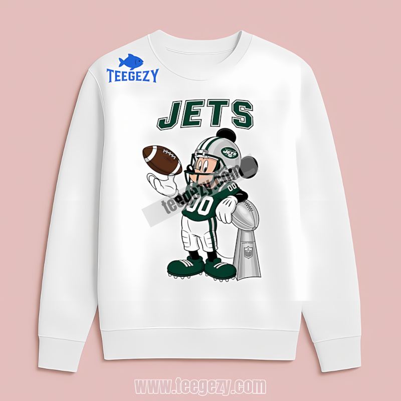 New York Jets Mickey Super Bowl Long Sleeve Long Sleeve New York Jets Mickey Super Bowl Long Sleeve Long Sleeve