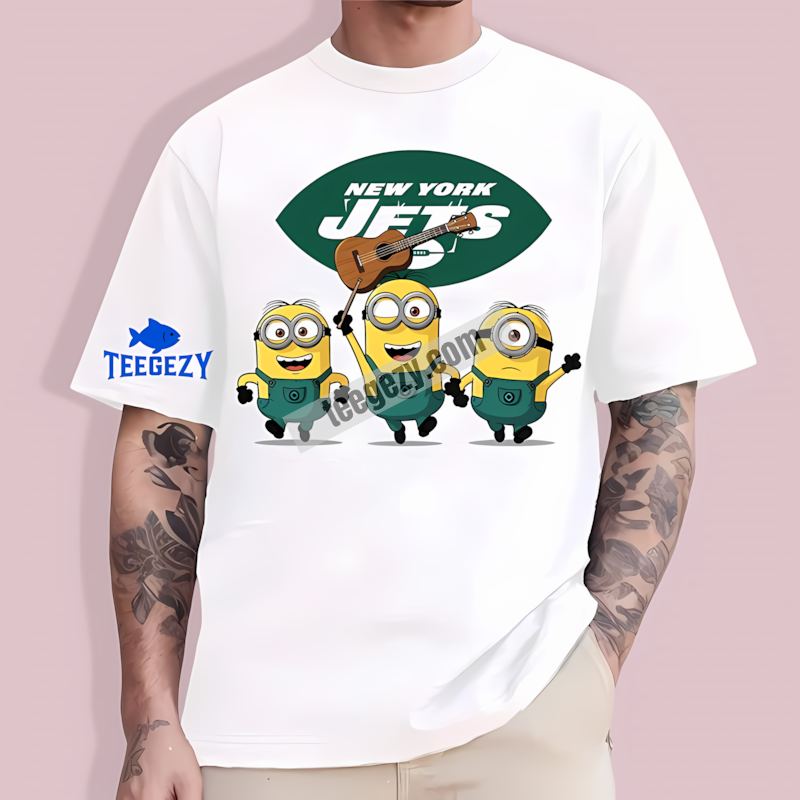 New York Jets Minions Fan T-Shirt New York Jets Minions Fan T-Shirt