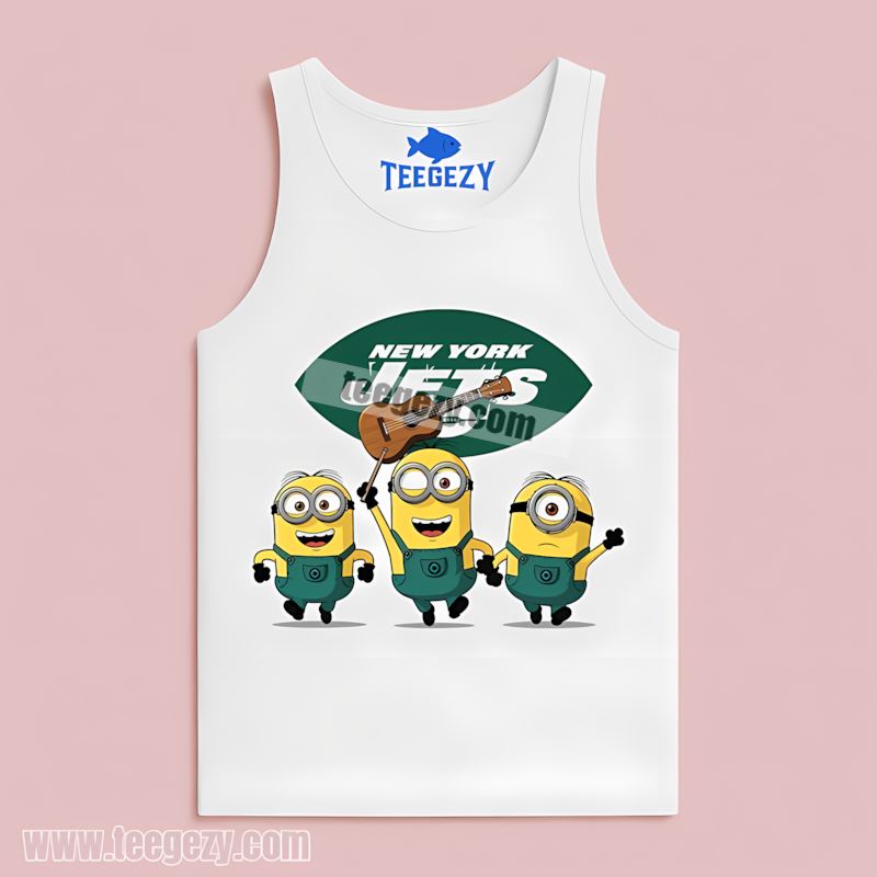 New York Jets Minions Fan Tanktop New York Jets Minions Fan Tanktop
