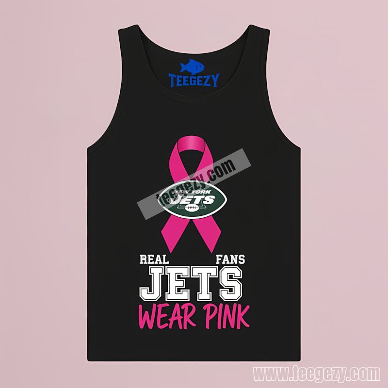 New York Jets Pink Breast Cancer Awareness Drifit Tanktop New York Jets Pink Breast Cancer Awareness Drifit Tanktop