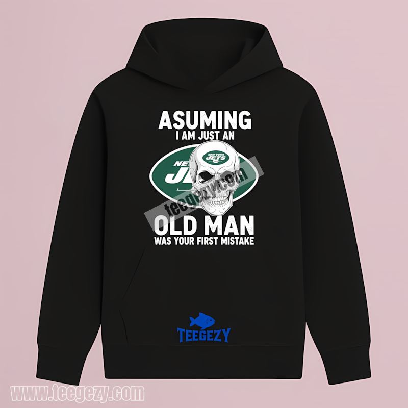 New York Jets Skull Fan Hoodie For Old Men New York Jets Skull Fan Hoodie For Old Men