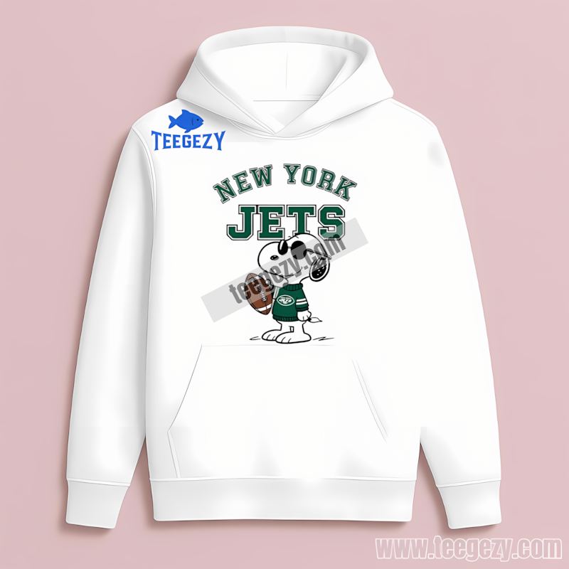 New York Jets Snoopy Comfort Colors Fan THoodie New York Jets Snoopy Comfort Colors Fan THoodie