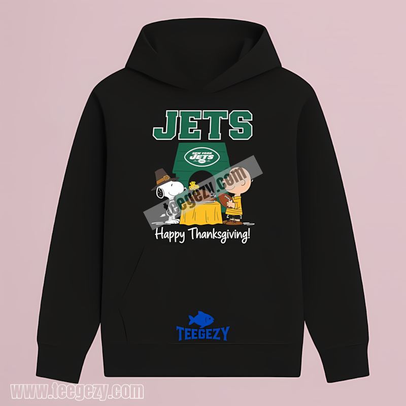 New York Jets Snoopy Thanksgiving Fan THoodie New York Jets Snoopy Thanksgiving Fan THoodie