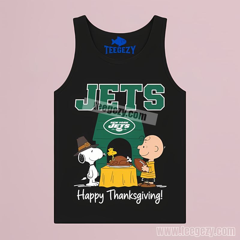 New York Jets Snoopy Thanksgiving Fan TTanktop New York Jets Snoopy Thanksgiving Fan TTanktop