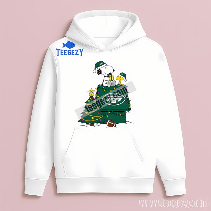 New York Jets Snoopy Woodstock Christmas Fan Hoodie New York Jets Snoopy Woodstock Christmas Fan Hoodie