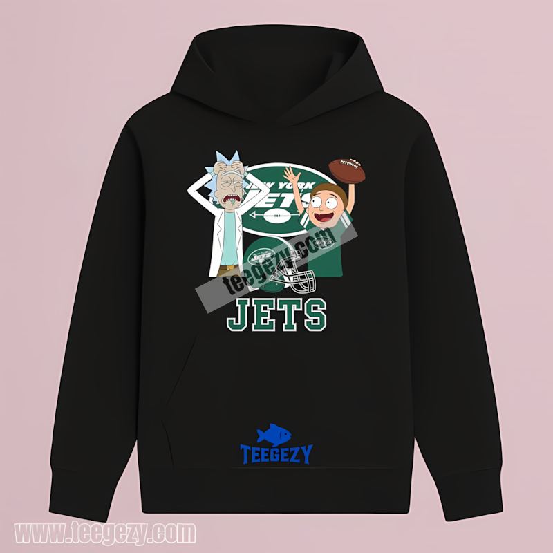 New York Jets Vs Rick And Morty Fan Hoodie New York Jets Vs Rick And Morty Fan Hoodie