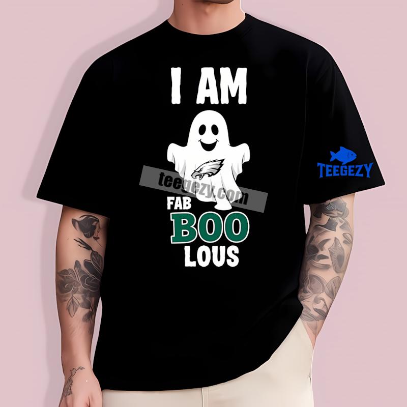 Philadelphia Eagles Ghost I Am Fab Boo Lous T-Shirt Design Online Philadelphia Eagles Ghost I Am Fab Boo Lous T-Shirt Design Online