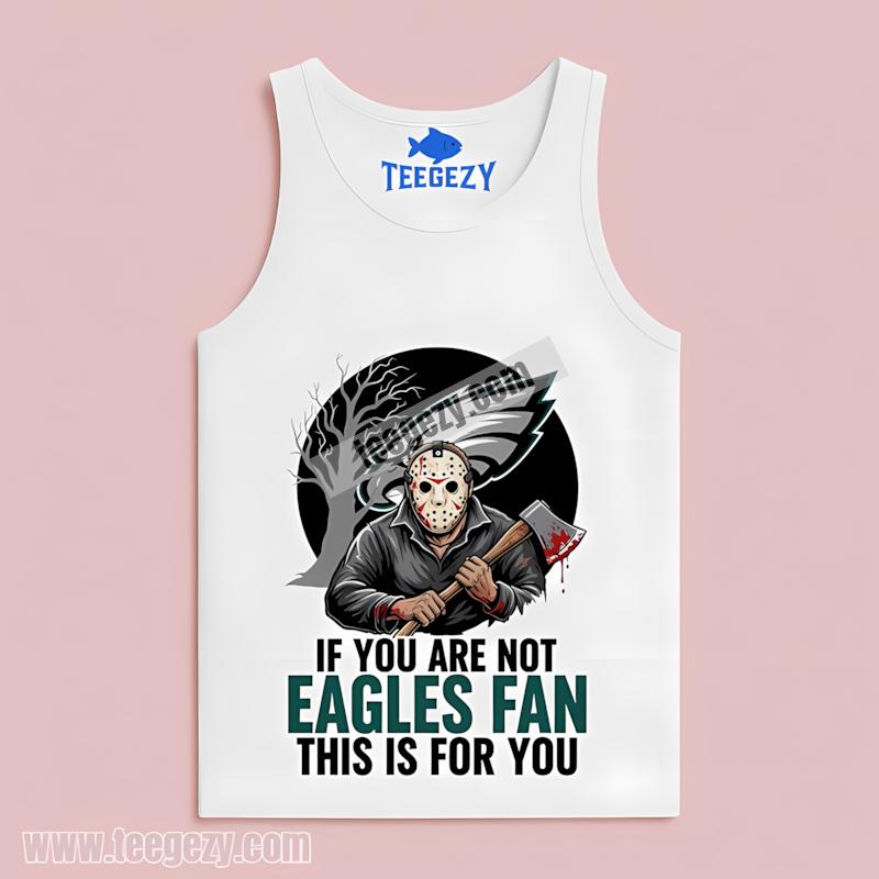 Philadelphia Eagles Halloween Jason Voorhees Tanktop Philadelphia Eagles Halloween Jason Voorhees Tanktop
