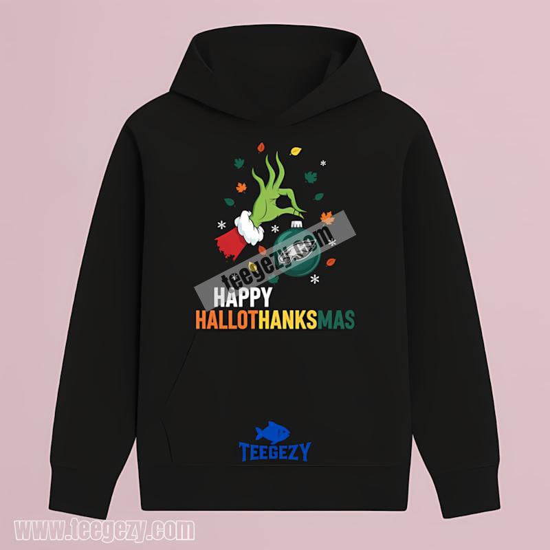 Philadelphia Eagles Happy Hallothanksmas Hoodie Philadelphia Eagles Happy Hallothanksmas Hoodie