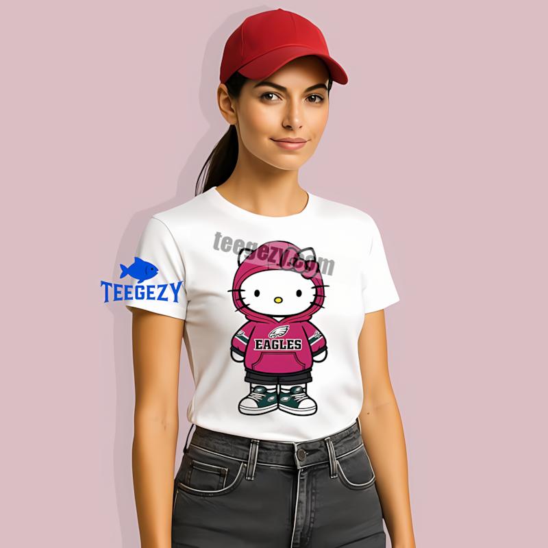 Philadelphia Eagles Hello Kitty T-Shirt Philadelphia Eagles Hello Kitty T-Shirt