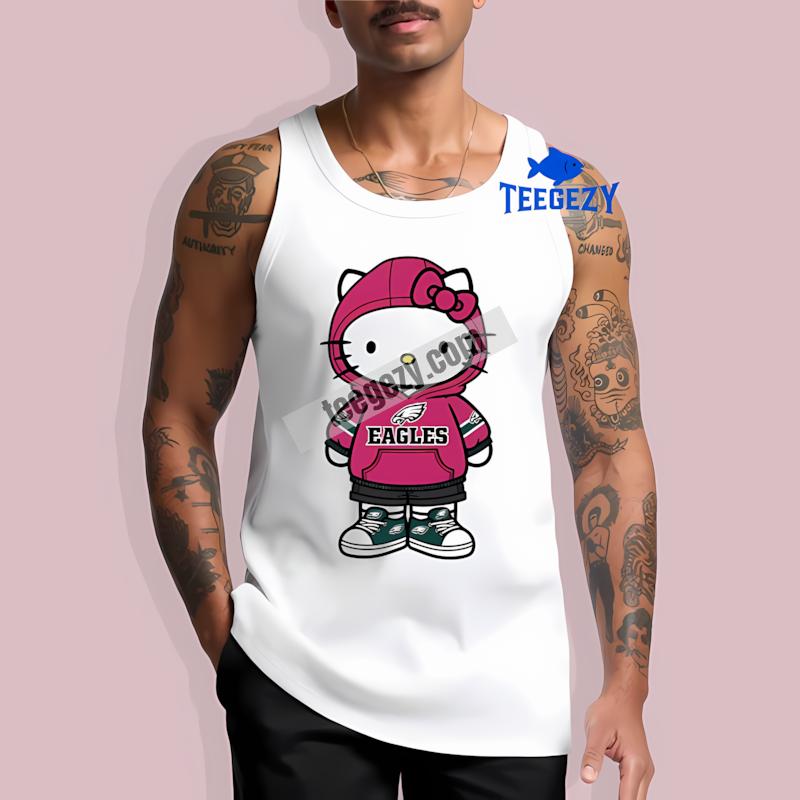 Philadelphia Eagles Hello Kitty Tanktop Philadelphia Eagles Hello Kitty Tanktop