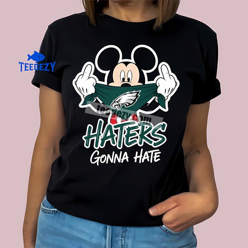 Philadelphia Eagles Mickey Haters Gonna Hate Mens T-Shirt Philadelphia Eagles Mickey Haters Gonna Hate Mens T-Shirt