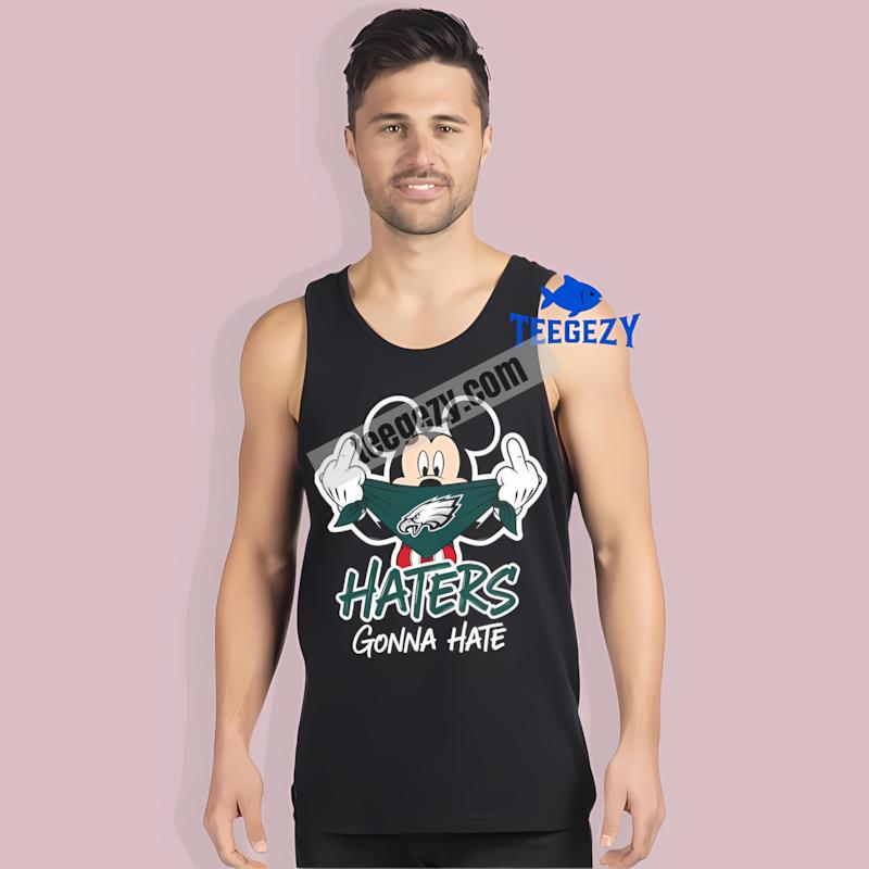 Philadelphia Eagles Mickey Haters Gonna Hate Mens Tanktop Philadelphia Eagles Mickey Haters Gonna Hate Mens Tanktop