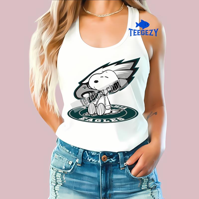 Philadelphia Eagles Snoopy Tattoo Logo On Arm Casual Tanktop Philadelphia Eagles Snoopy Tattoo Logo On Arm Casual Tanktop