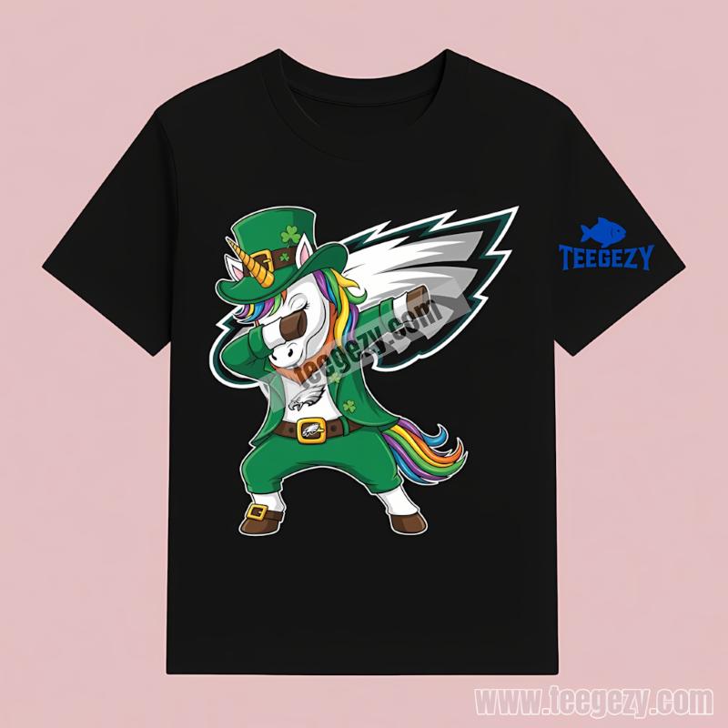 Philadelphia Eagles St Patricks Day Vs Dabbing Unicorn T-Shirt Philadelphia Eagles St Patricks Day Vs Dabbing Unicorn T-Shirt