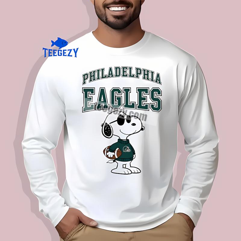 Philadelphia Eagles Vs Cool Snoopy Long Sleeve Design Philadelphia Eagles Vs Cool Snoopy Long Sleeve Design