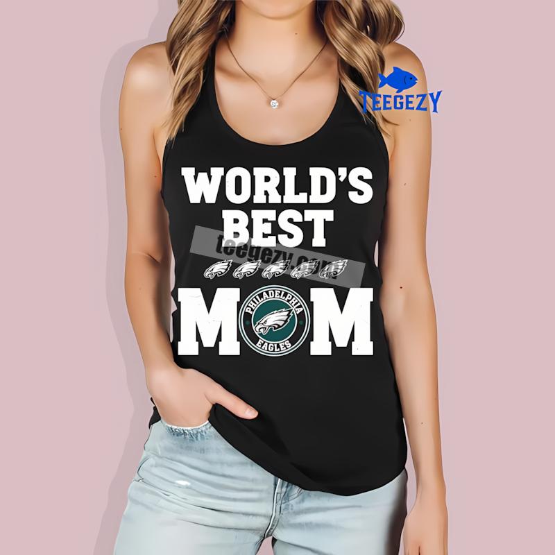 Philadelphia Eagles Worlds Best Mom Dri Fit Tanktop Philadelphia Eagles Worlds Best Mom Dri Fit Tanktop