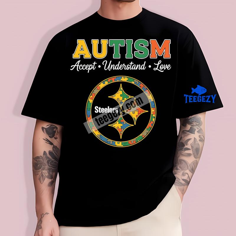 Pittsburgh ST-Shirtlers Autism Awareness Accept Understand Love Shirt Pittsburgh ST-Shirtlers Autism Awareness Accept Understand Love Shirt