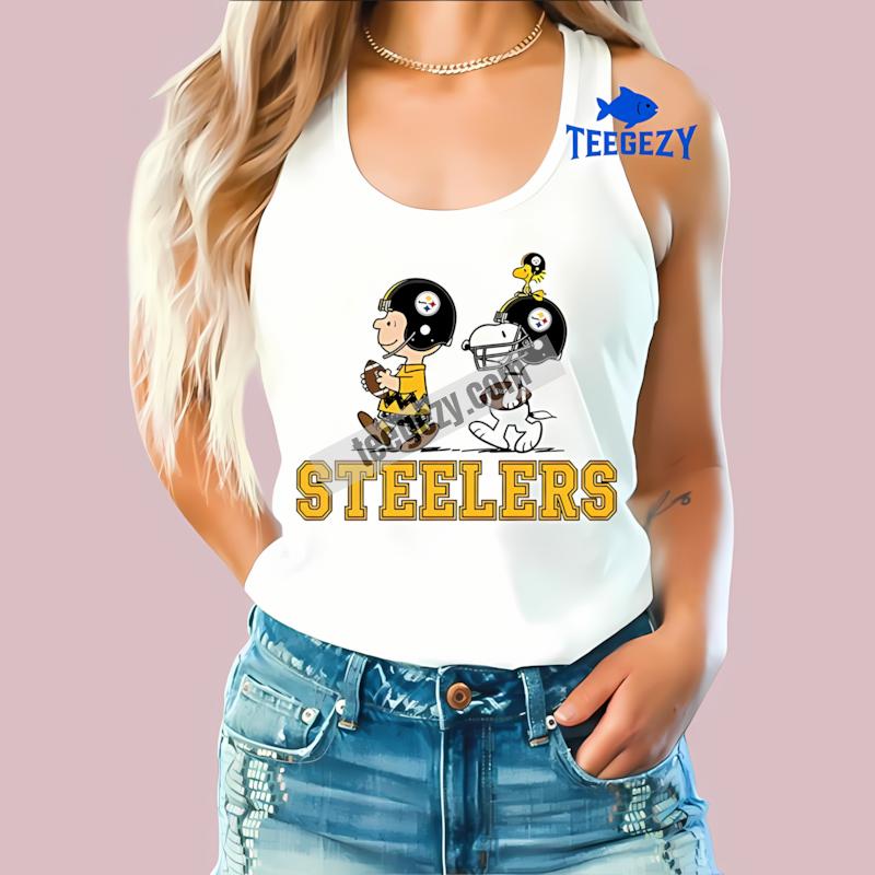 Pittsburgh STanktoplers Charlie Brown Snoopy Football Graphic Shirt Pittsburgh STanktoplers Charlie Brown Snoopy Football Graphic Shirt